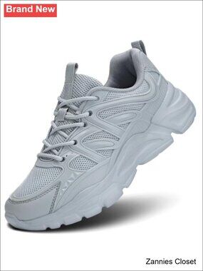 🤠 Lightweight Mesh Lace-Up Athletic Sneakers Comfortable Walking Running Shoes